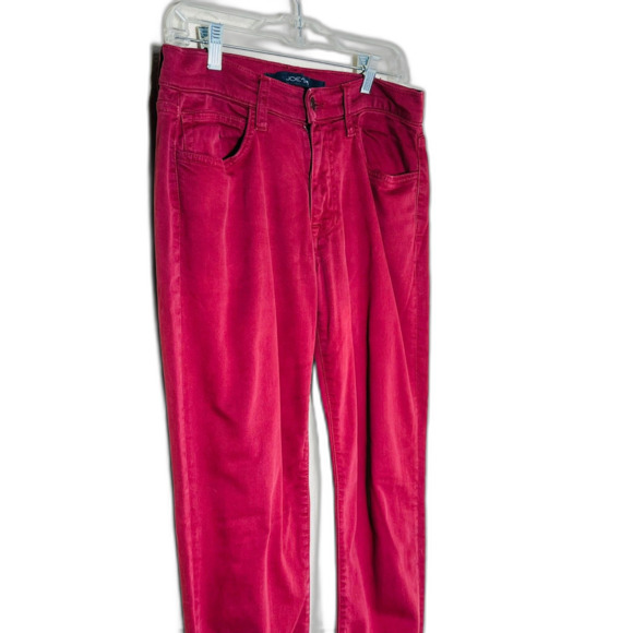 Joe's Jeans Maroon Denim Straight and Narrow Jeans 29 Waist Womens 8 - Picture 3 of 10